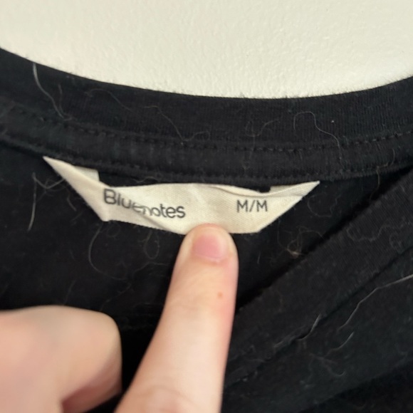 Black Bluenotes Crop Top - Picture 2 of 2